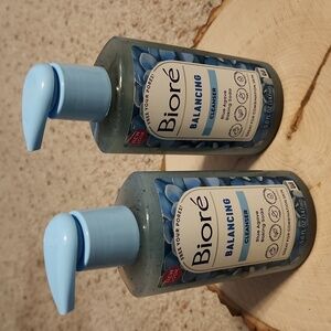 Biore Balancing Blue Agave Baking Soda Cleanser Set 2 NEW